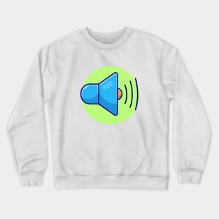 Sound On Icon with Volume Sound Cartoon Vector Icon illustration Crewneck Sweatshirt